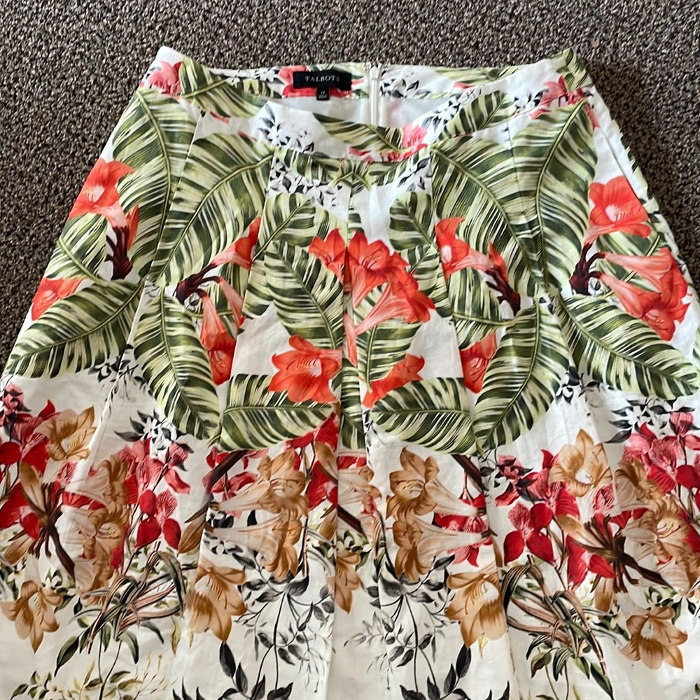 TALBOTS Floral Skirt